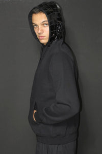 Mosaic Zip Hoody Unisex – Mosaic Hood with Front Zipper — Ansicht 2