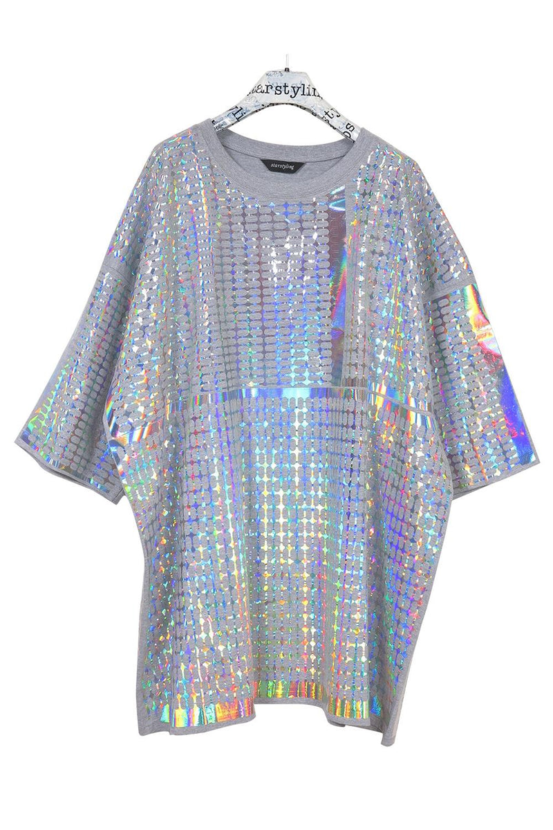 Foilover Bigshirt Negative Pills All-Over – Unisex Handmade — Ansicht 6