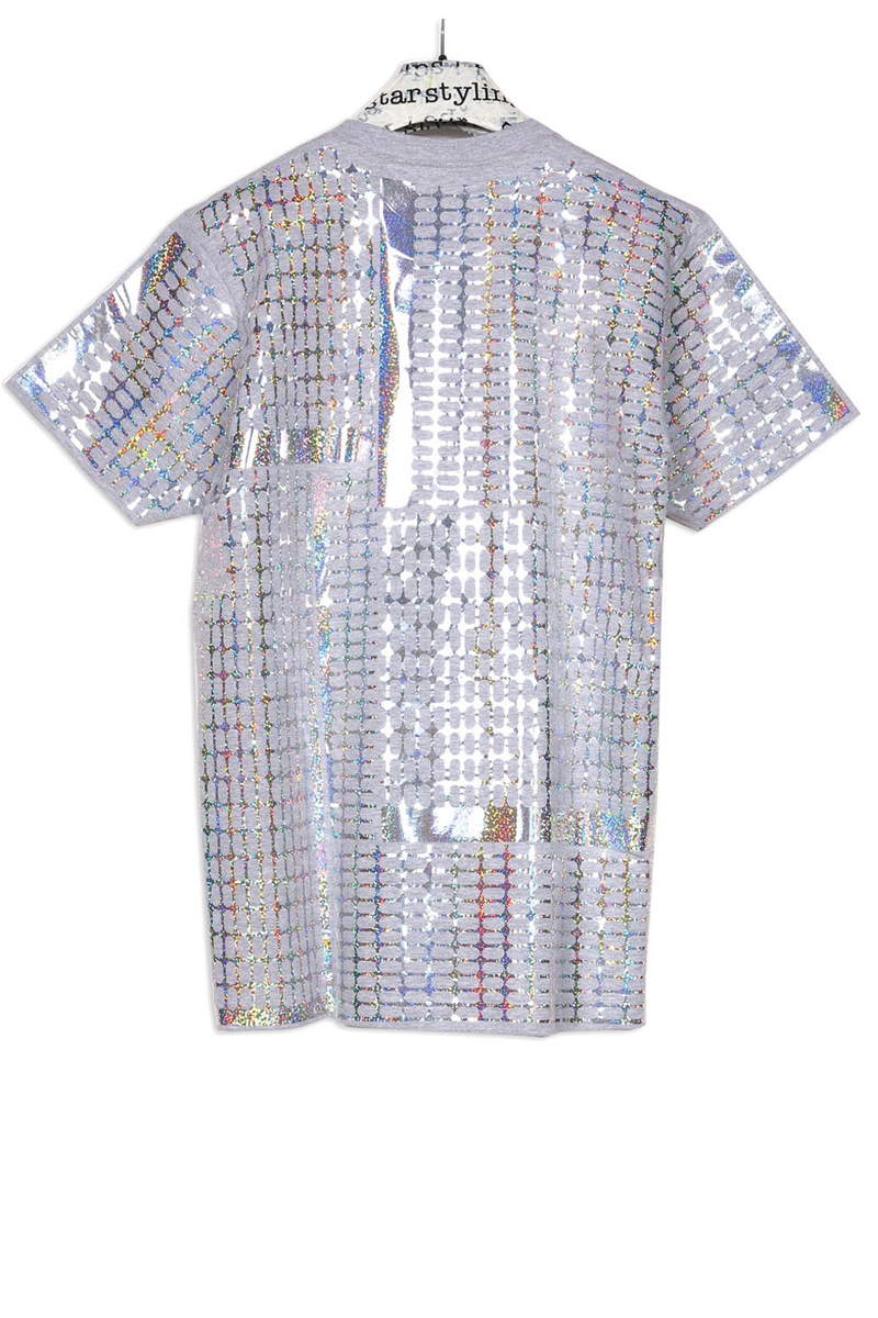 Starstyling Foilover T-Shirt - Unisex Allover Foil with Negative Pills — Ansicht 5