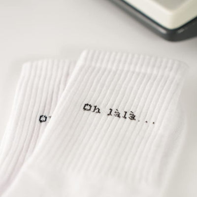 Ooh la la... Statement socks made from organic cotton – handmade by arrel