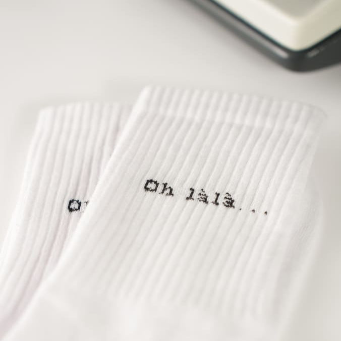Ooh la la... Statement socks made from organic cotton – handmade by arrel — Ansicht 4
