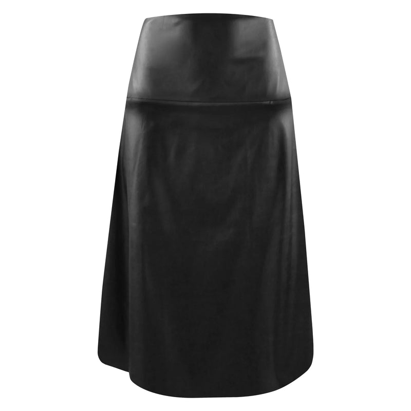 Pineapple Leather Skirt – High-Waisted Midi | Vegan & Innovative — Ansicht 2