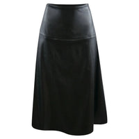 Pineapple Leather Skirt – High-Waisted Midi | Vegan & Innovative — Ansicht 3