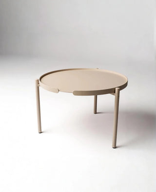 ORBIS – Wetterfester Metall-Couchtisch | Rund | Verstellbare Beine