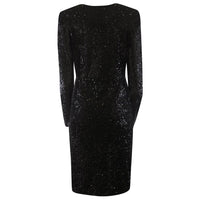 Gigi Dress - Black Sequins, Knot Detail, Sustainable — Ansicht 3