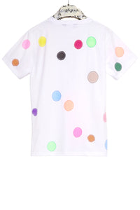 Painted Points T-shirt – Handgestempelte Punkte | Unisex | Nachhaltig — Ansicht 4