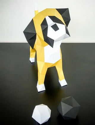Papertrophy® 3D Dekofigur – Boxer | FSC-Papier | Handmade in Germany