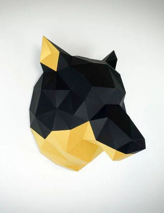 Papertrophy® 3D Dekofigur – Wolf | FSC-Papier | Made in Germany