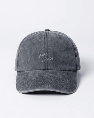 peace please Dad Cap - vintage Black & Purple
