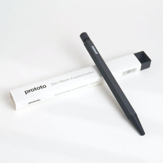 Zero Waste Ballpoint Pen Black Bioplastic Handmade Climate Neutral