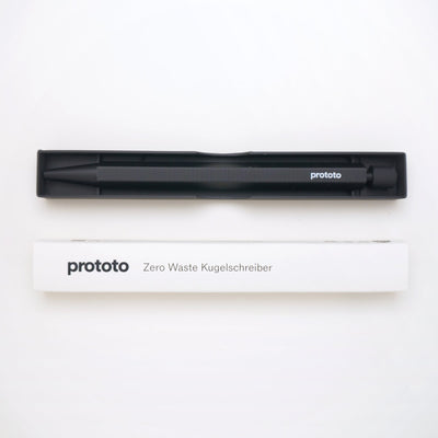 Zero Waste Ballpoint Pen Black Bioplastic Handmade Climate Neutral