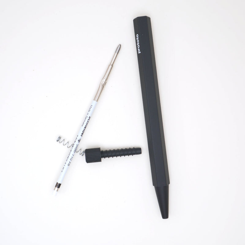 Zero Waste Ballpoint Pen Black Bioplastic Handmade Climate Neutral — Ansicht 6