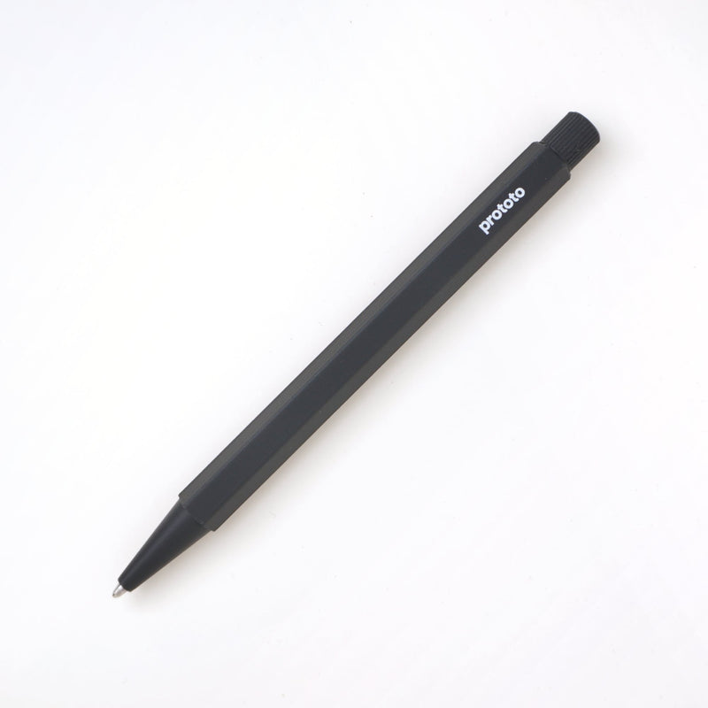 Zero Waste Ballpoint Pen Black Bioplastic Handmade Climate Neutral — Ansicht 2