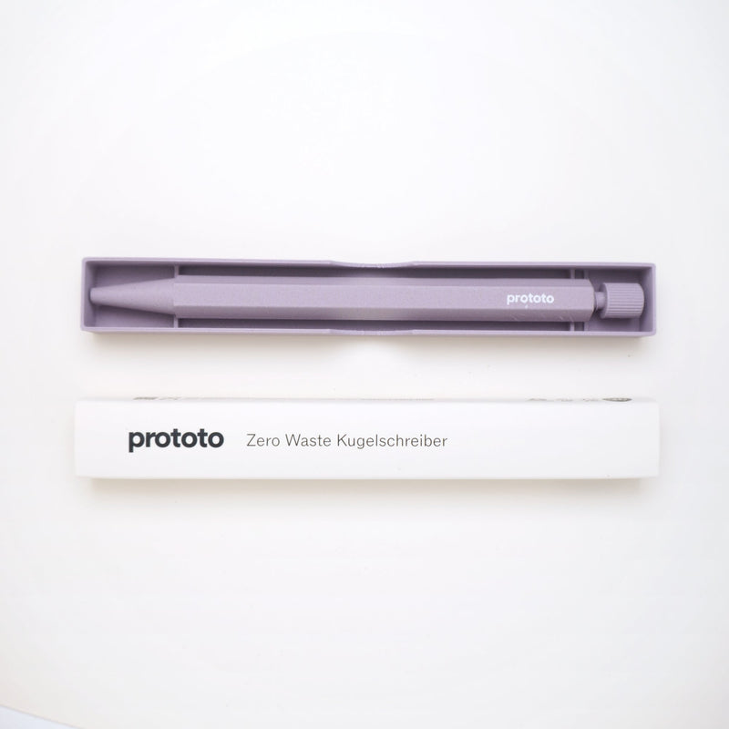 Zero Waste Ballpoint Pen Lavender – Handcrafted Bioplastic with Elephant Grass — Ansicht 3
