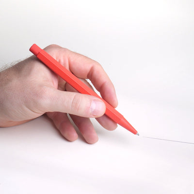 Zero Waste Ballpoint Pen Red - Bioplastic handmade climate neutral