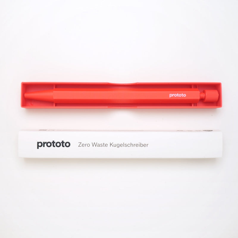 Zero Waste Ballpoint Pen Red - Bioplastic handmade climate neutral — Ansicht 3