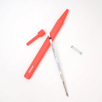Zero Waste Ballpoint Pen Red - Bioplastic handmade climate neutral — Ansicht 6