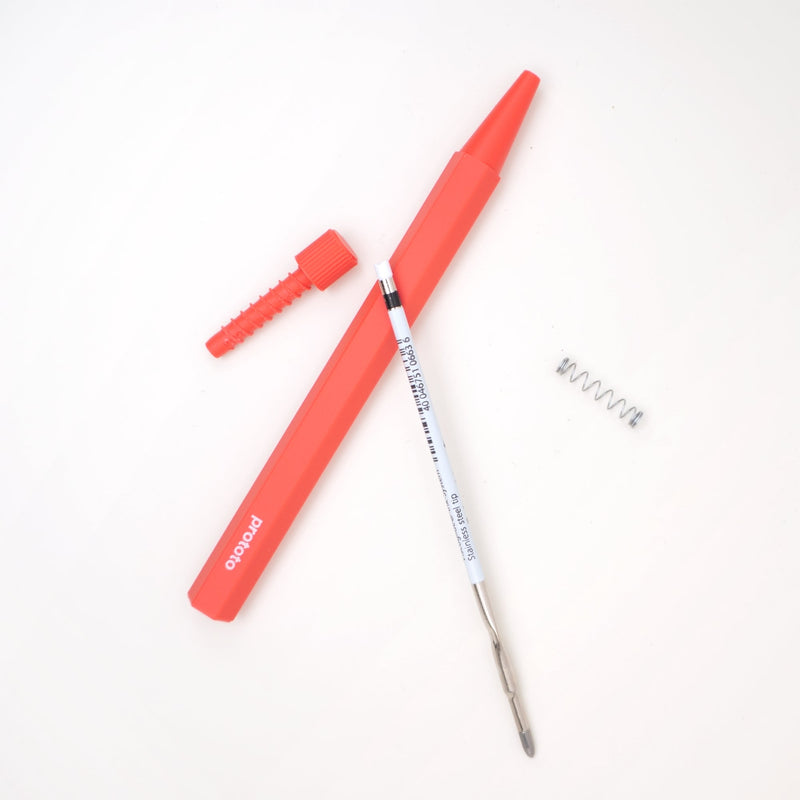 Zero Waste Ballpoint Pen Red - Bioplastic handmade climate neutral — Ansicht 6