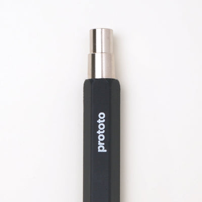 Circular Ballpoint Pen Black - Handmade Bioplastic