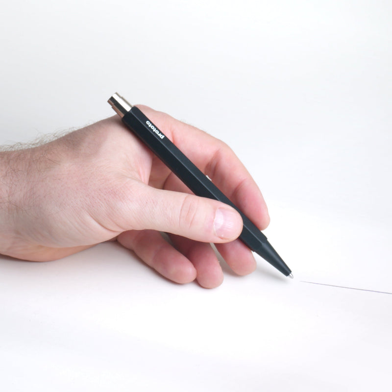 Circular Ballpoint Pen Black - Handmade Bioplastic — Ansicht 4