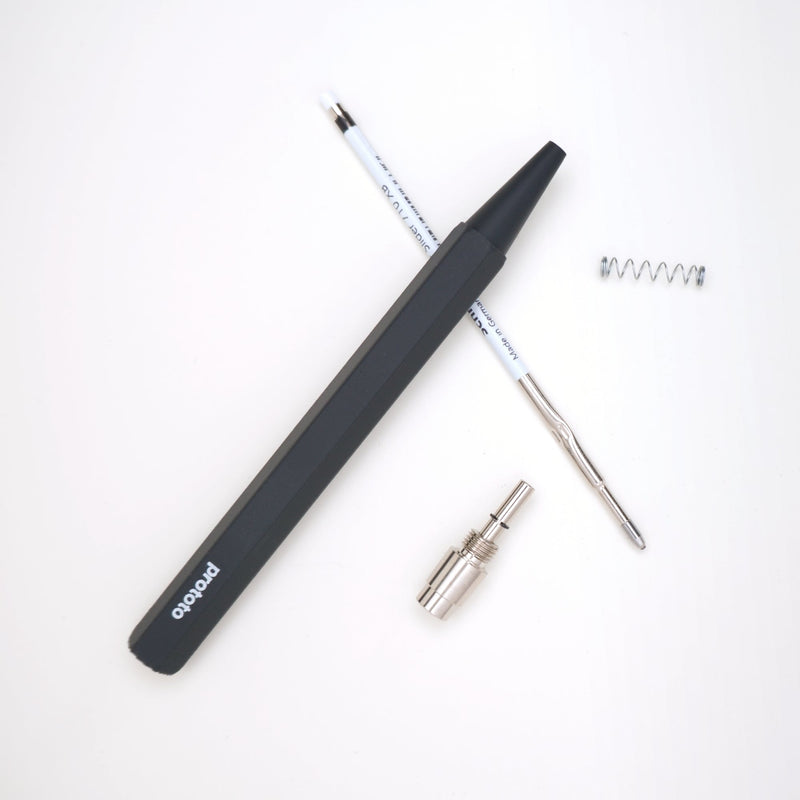 Circular Ballpoint Pen Black - Handmade Bioplastic — Ansicht 6