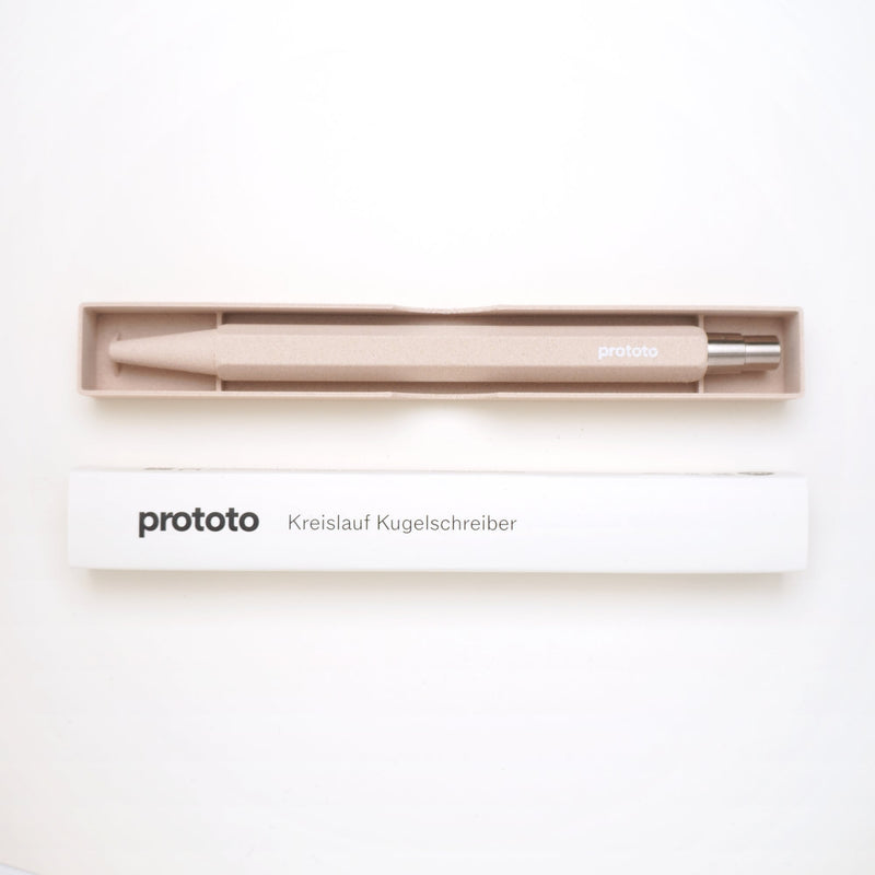 Circular Ballpoint Pen – Bioplastic with Elephant Grass, Handmade — Ansicht 3