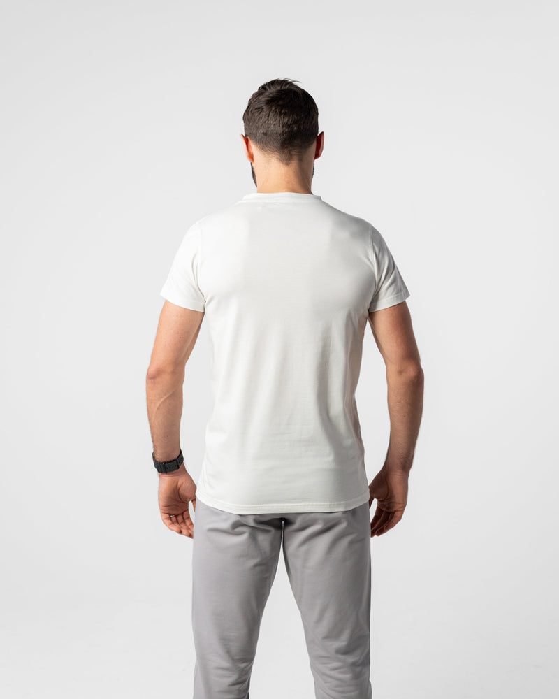 PimaCotton Tee Straight White | Pima-Baumwolle | Geruchshemmend & UV-Schutz — Ansicht 3