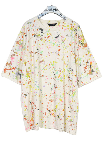 Pollo Bigshirt – Handbemalt Pollock-inspiriert Unisex