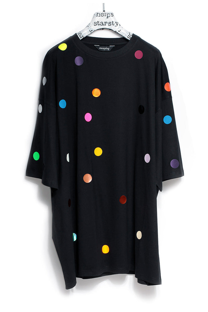 Points Bigshirt Multicolor Foil – Unisex Oversized T-Shirt — starstyling