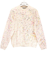Pollo Sweater Handpainted Drip – Unisex Sweatshirt with Drip Technique — Ansicht 1