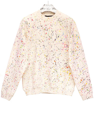 Unisex Sweater, im Atelier handbemalt in Drip‑Technik; weicher, warmer Sweat mit expressiver Farbstruktur – jedes Stück ein farbiges Unikat.
