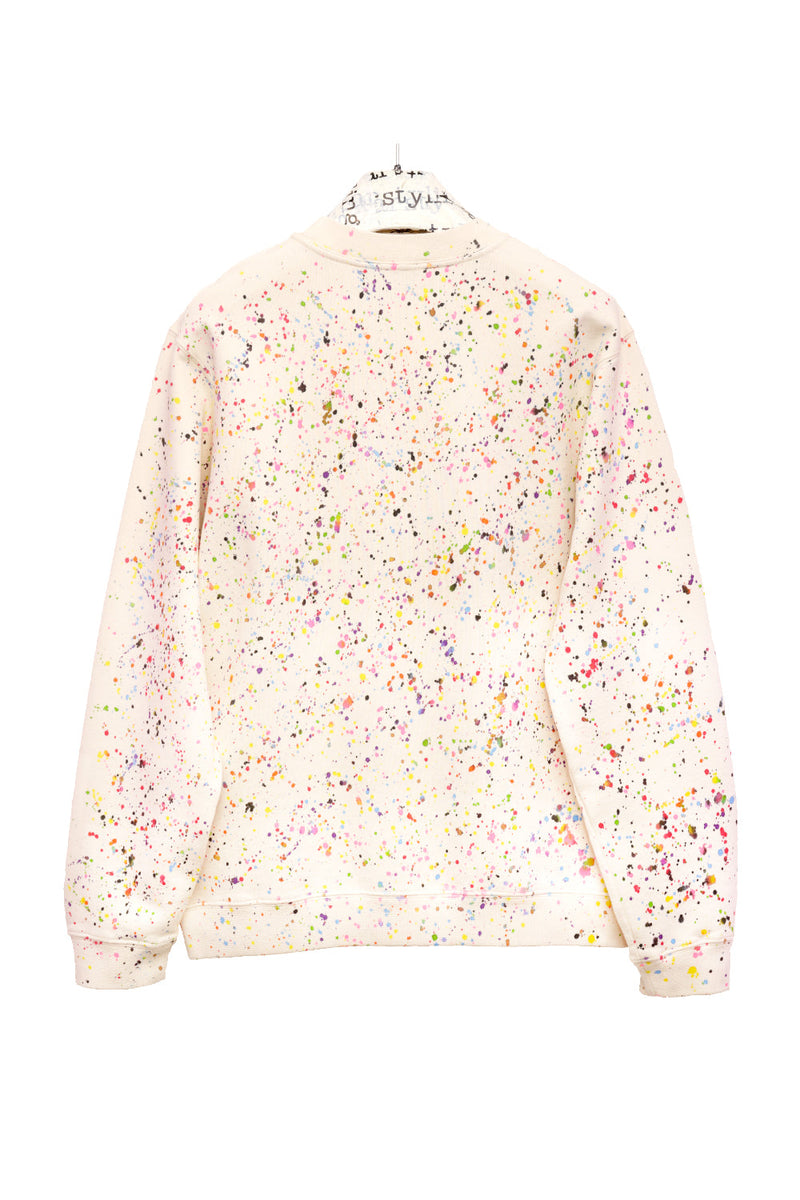 Pollo Sweater Handpainted Drip – Unisex Sweatshirt with Drip Technique — Ansicht 4