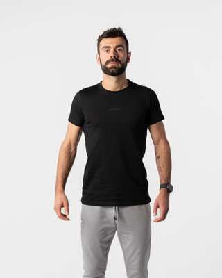portance PimaCotton Tee Straight black – Pima Cotton with Anti-Odour & UV Protection
