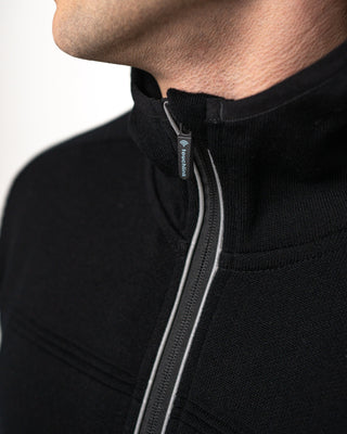 MerinoTech Vest Black | TouchLink® Technologie | Mulesingfreie Merinowolle