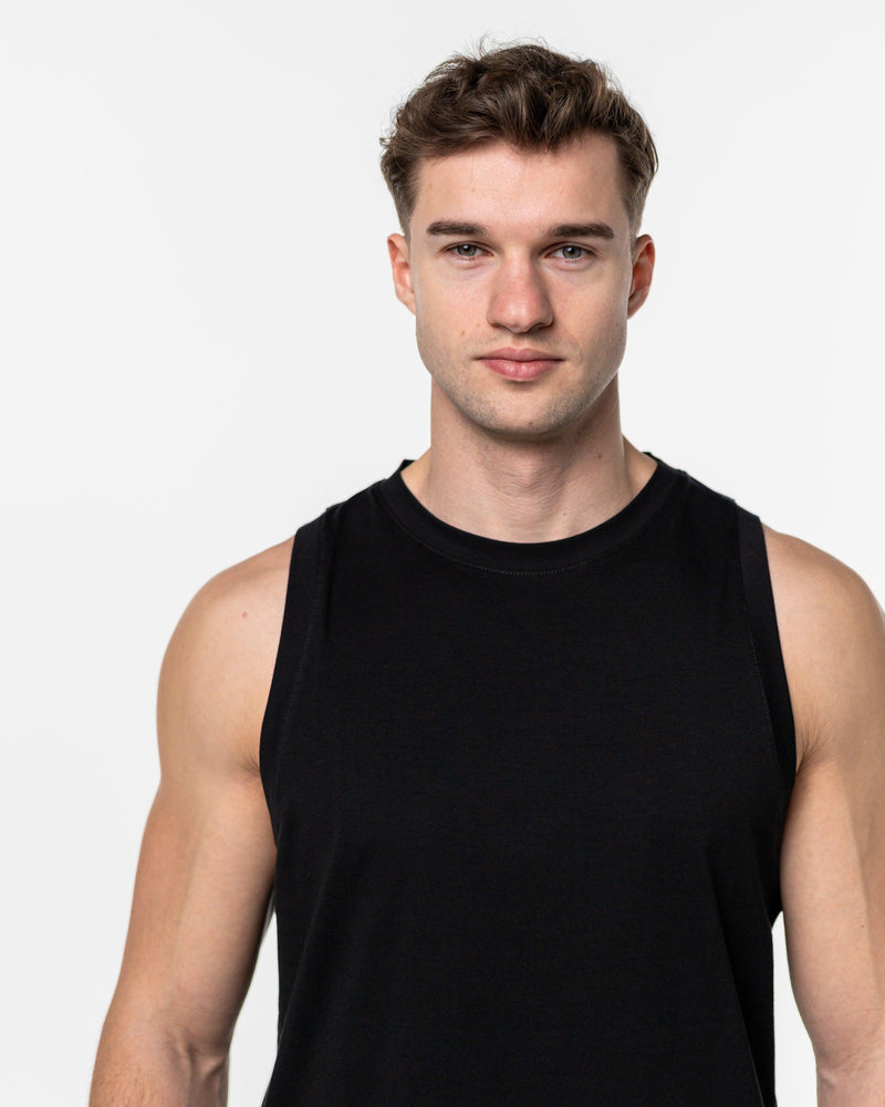 portance PimaCotton TankTop black | Pima Cotton & FUZE™ Technology — Ansicht 5