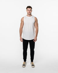 PimaCotton TankTop white – Pima-Baumwolle & FUZE™ Technologie — Ansicht 2