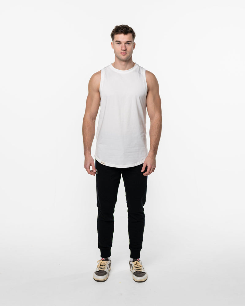 PimaCotton TankTop white – Pima-Baumwolle & FUZE™ Technologie — Ansicht 2