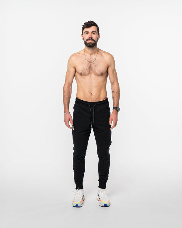 portance Tech Joggers black | Men's French Terry Jogger Pants