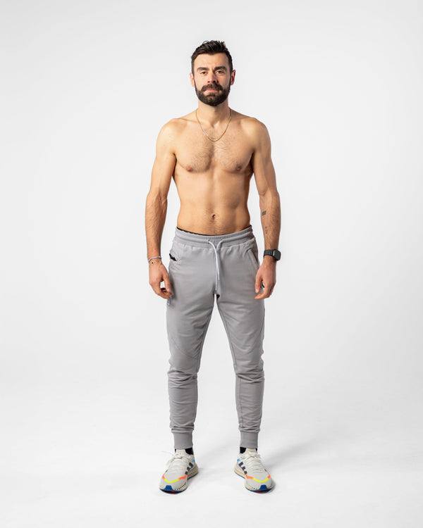 portance TechJoggers grey | French Terry Jogging Pants Tapered Fit