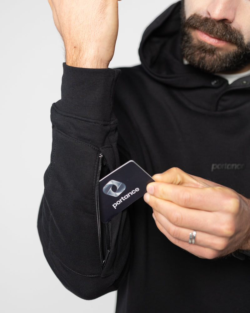 WarmUp Hoodie | GOTS Cotton &amp; FUZE™ | With Zip Pocket &amp; Snap Fasteners — Ansicht 8