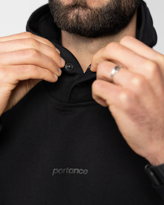 WarmUp Hoodie | GOTS-Baumwolle & FUZE™ | Mit Zip-Fach & Druckknöpfen