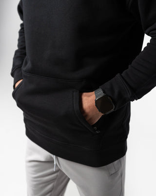 WarmUp Hoodie | GOTS Cotton &amp; FUZE™ | With Zip Pocket &amp; Snap Fasteners