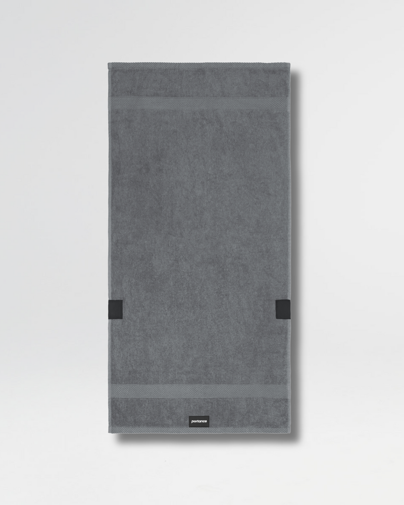 Magnetic Workout Towel Grey – With FUZE™ & Magnet Boost for Gym & Fitness — Ansicht 3