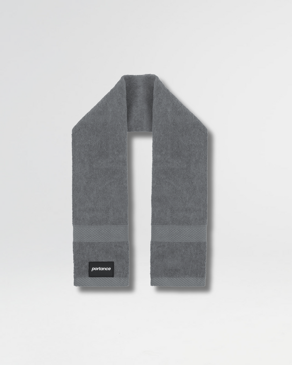 Magnetic Workout Towel Grey – Mit FUZE™ & Magnet-Boost für Gym & Fitness