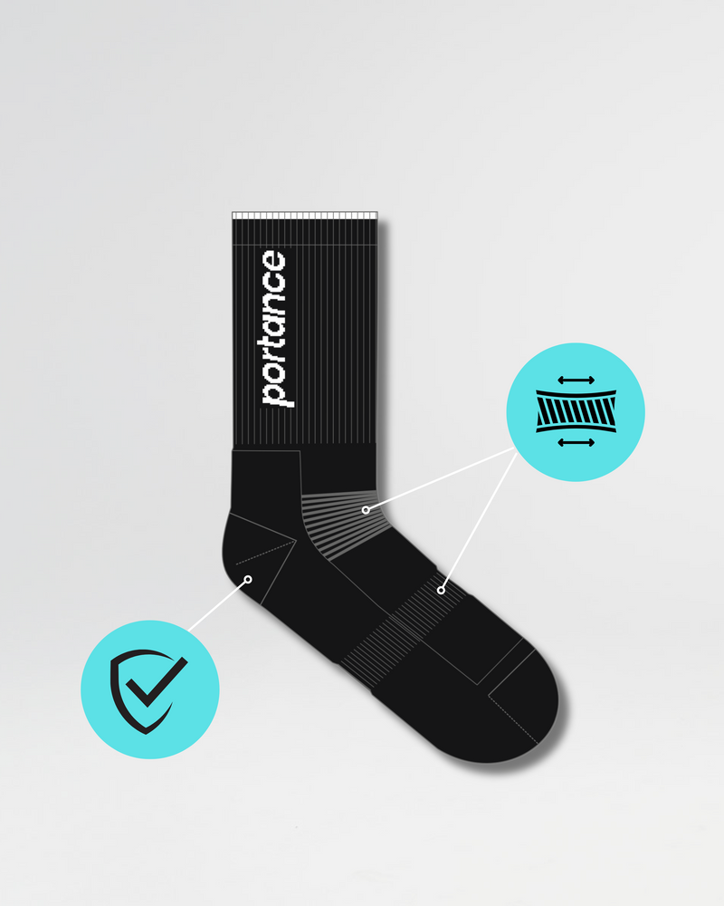 TechSocks black | FUZE™ Biotechnology | Unisex Sport Socks — Ansicht 3