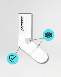 portance techSocks white | Breathable & Odor-Neutral | Men's — Ansicht 3