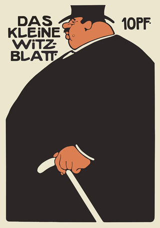 Das Kleine Witz-Blatt von Julius Klinger | Wiener Plakatkunst | Handgefertigt in Berlin