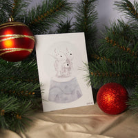 Christmas postcard set with watercolor snow globes | Set of 8 | Recycled paper — Ansicht 3