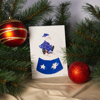 Christmas postcard set with watercolor snow globes | Set of 8 | Recycled paper — Ansicht 5