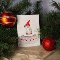 Christmas postcard set with watercolor snow globes | Set of 8 | Recycled paper — Ansicht 4